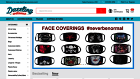 What Dazzlingcostumes.com website looked like in 2020 (3 years ago)