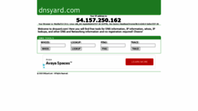 What Dnsyard.com website looked like in 2020 (3 years ago)