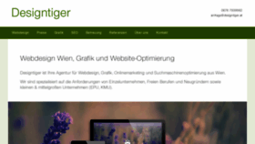 What Designtiger.at website looked like in 2020 (3 years ago)