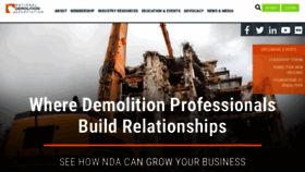 What Demolitionassociation.com website looked like in 2020 (3 years ago)