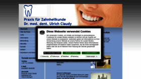 What Dr-claudy.de website looked like in 2020 (3 years ago)