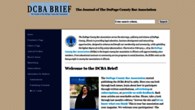 What Dcbabrief.org website looked like in 2020 (3 years ago)