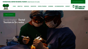 What Dentaltourism.lk website looked like in 2020 (3 years ago)