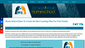 What Design-your-homeschool.com website looked like in 2020 (3 years ago)