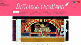 What Deliciouscreationsinc.com website looked like in 2020 (3 years ago)