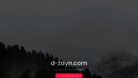 What D-zayn.com website looked like in 2020 (4 years ago)