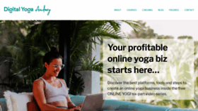 What Digitalyogaacademy.com website looked like in 2020 (3 years ago)