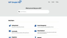 What Docs.wpsimplepay.com website looked like in 2020 (3 years ago)