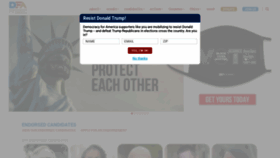 What Democracyforamerica.com website looked like in 2020 (3 years ago)