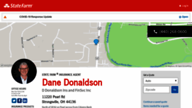 What Danedonaldson.com website looked like in 2020 (3 years ago)