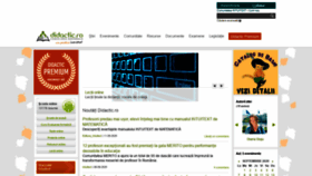 What Didactic.ro website looked like in 2020 (3 years ago)