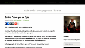What Davidleeking.com website looked like in 2020 (3 years ago)