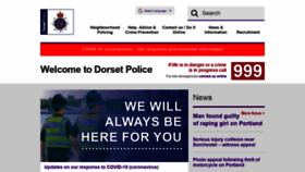 What Dorset.police.uk website looked like in 2020 (3 years ago)