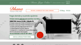 What Dhanaescueladeyoga.net website looked like in 2020 (3 years ago)