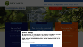 What Dekimed.de website looked like in 2020 (5 years ago)