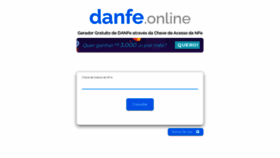 What Danfe.online website looked like in 2020 (3 years ago)