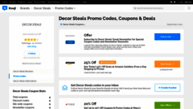 What Decorsteals.bluepromocode.com website looked like in 2020 (3 years ago)