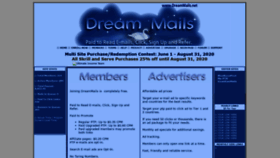 What Dreammails.net website looked like in 2020 (3 years ago)