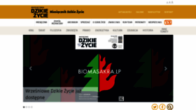 What Dzikiezycie.pl website looked like in 2020 (3 years ago)