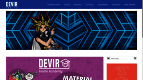 What Devir.es website looked like in 2020 (3 years ago)