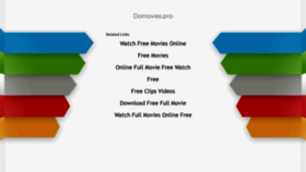 What Domovies.pro website looked like in 2020 (3 years ago)