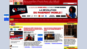 What Depechesdumali.com website looked like in 2020 (3 years ago)