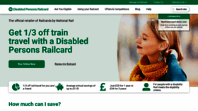 What Disabledpersons-railcard.co.uk website looked like in 2020 (3 years ago)