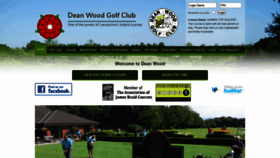 What Deanwoodgolfclub.co.uk website looked like in 2020 (3 years ago)