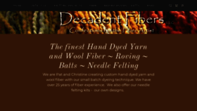 What Decadentfibers.com website looked like in 2020 (3 years ago)
