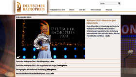 What Deutscher-radiopreis.de website looked like in 2020 (3 years ago)