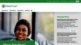 What Directtrust.org website looked like in 2020 (3 years ago)