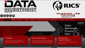 What Datainvestment.rs website looked like in 2020 (3 years ago)