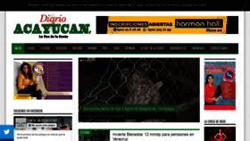 What Diarioacayucan.com website looked like in 2020 (3 years ago)