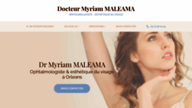 What Docteur-maleama.fr website looked like in 2020 (3 years ago)