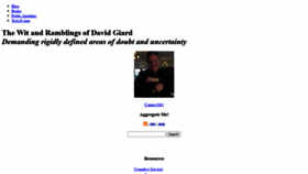 What Davidgiard.com website looked like in 2020 (3 years ago)