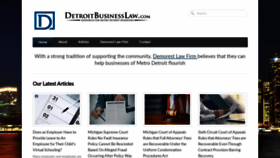 What Detroitbusinesslaw.com website looked like in 2020 (3 years ago)