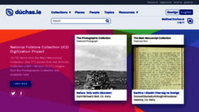 What Duchas.ie website looked like in 2020 (5 years ago)