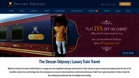 What Deccan-odyssey-india.com website looked like in 2020 (3 years ago)