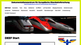 What Dokumentationszentrum-eisenbahnforschung.org website looked like in 2020 (3 years ago)