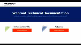What Docs.webroot.com website looked like in 2020 (3 years ago)