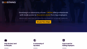 What Doostang.com website looked like in 2020 (3 years ago)