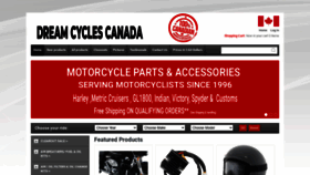What Dreamcyclescanada.com website looked like in 2020 (3 years ago)