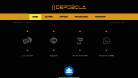 What Depobola.net website looked like in 2020 (3 years ago)