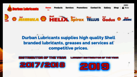 What Durbanlubes.co.za website looked like in 2020 (3 years ago)