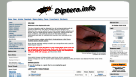 What Diptera.info website looked like in 2020 (3 years ago)