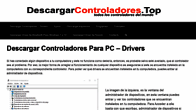What Descargarcontroladores.top website looked like in 2020 (3 years ago)