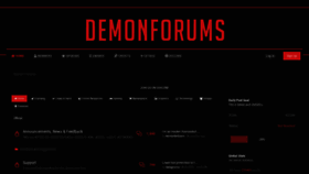 What Demonforums.net website looked like in 2020 (3 years ago)