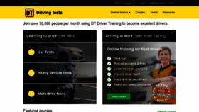 What Drivingtests.co.nz website looked like in 2020 (3 years ago)