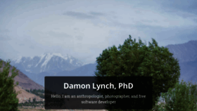 What Damonlynch.net website looked like in 2020 (3 years ago)