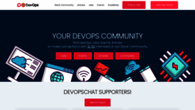 What Devopschat.co website looked like in 2020 (3 years ago)